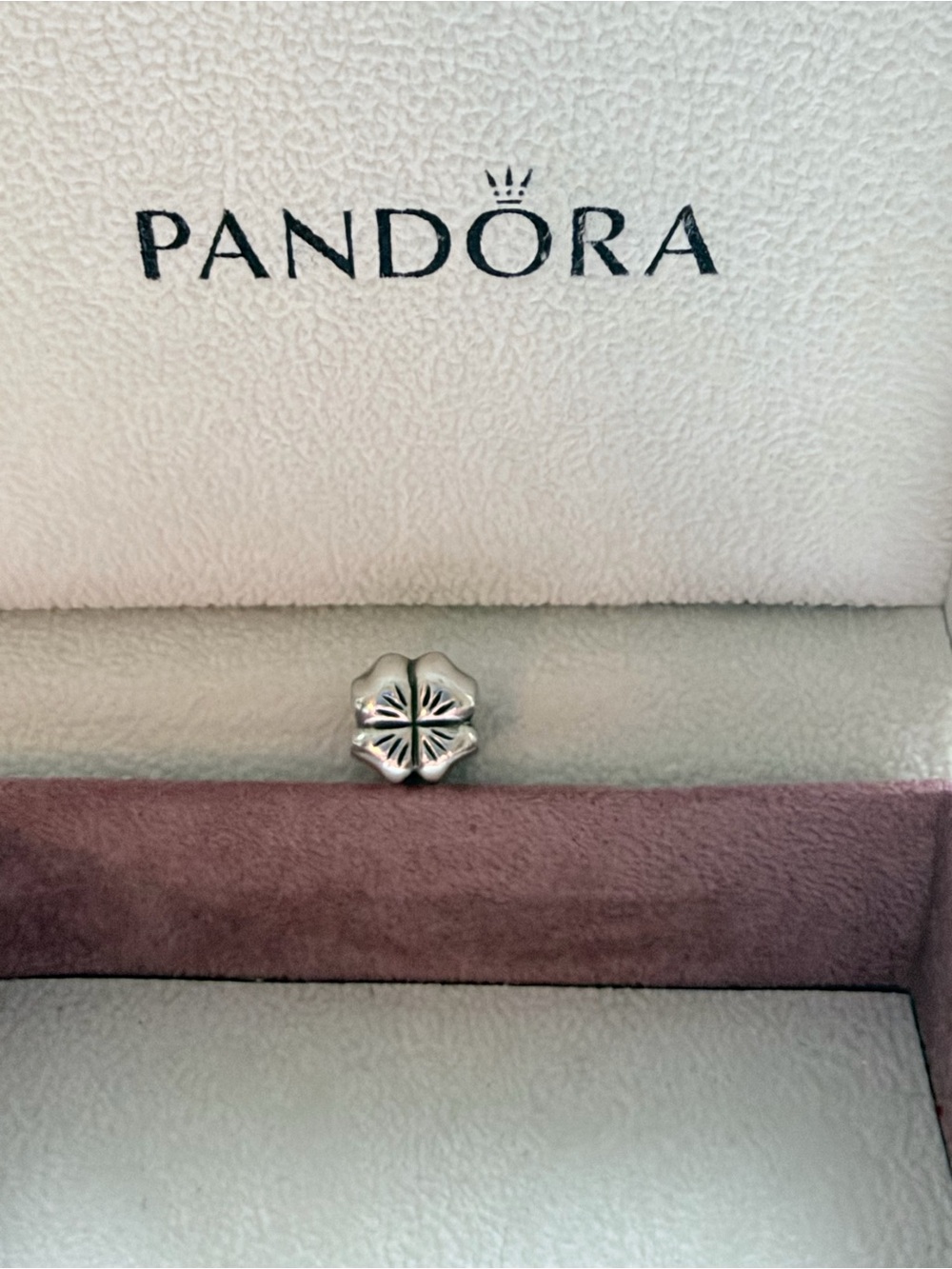 Pandora Silver Flower Motif Bracelet Charm